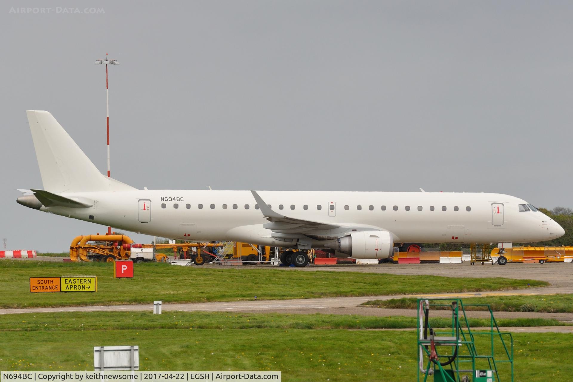 N694BC, 2007 Embraer 190AR (ERJ-190-100IGW) C/N 19000064, Unknown Future.