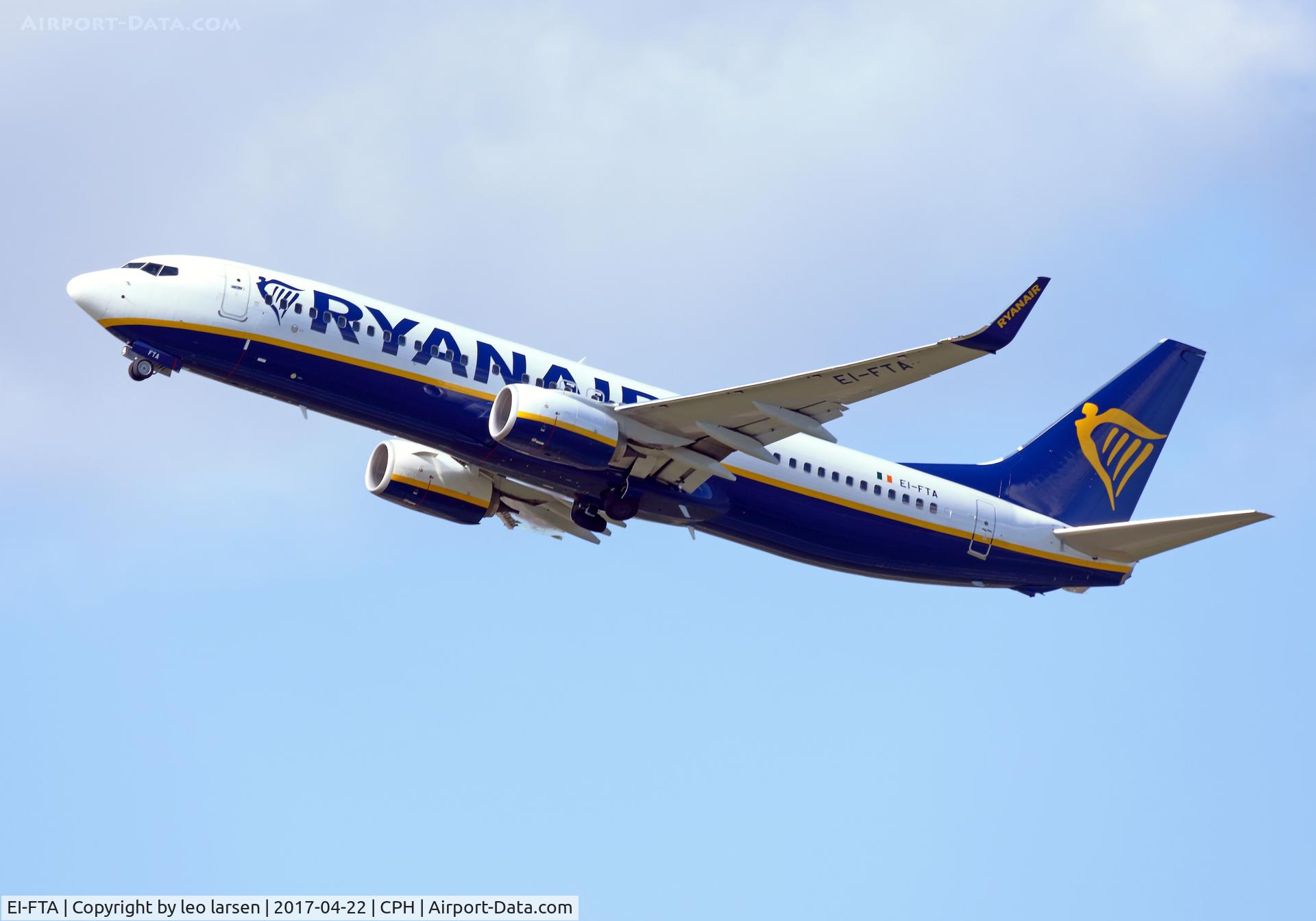 EI-FTA, 2016 Boeing 737-8AS C/N 44751, Copenhagen 22.4.2017