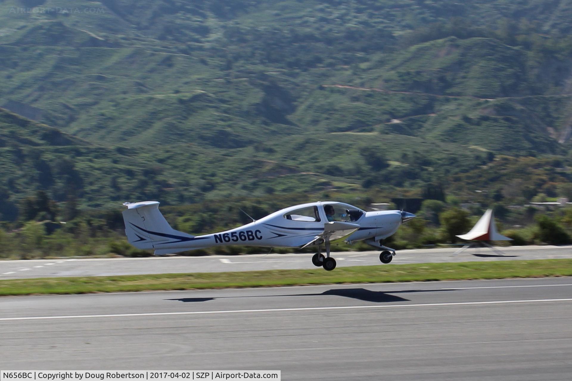 N656BC, 2004 Diamond DA-40 Diamond Star C/N 40.441, 2004 Diamond DA 40 DIAMOND STAR, Lycoming IO-360-M+ 180 Hp, takeoff climb Rwy 22