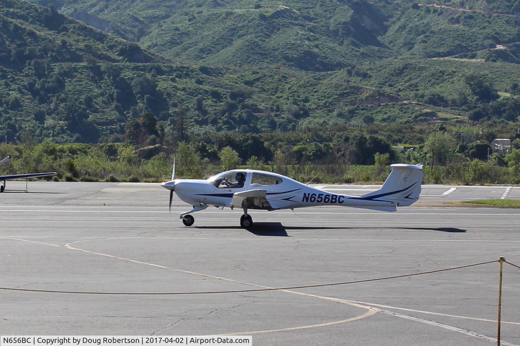 N656BC, 2004 Diamond DA-40 Diamond Star C/N 40.441, 2004 Diamond DA 40 DIAMOND STAR, Lycoming IO-360 M+ 180 Hp, taxi back after landing