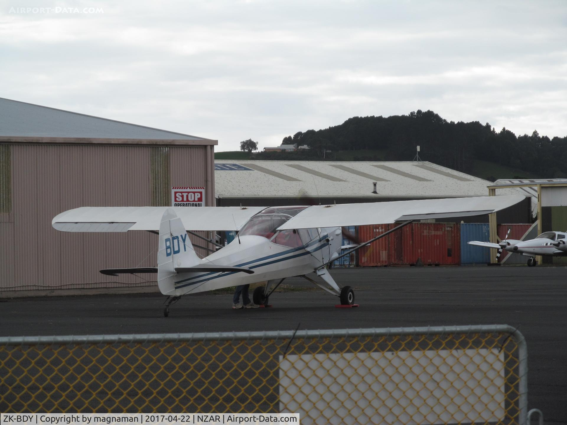 ZK-BDY, Auster J-5F Aiglet Trainer C/N 3109, start up on apron
