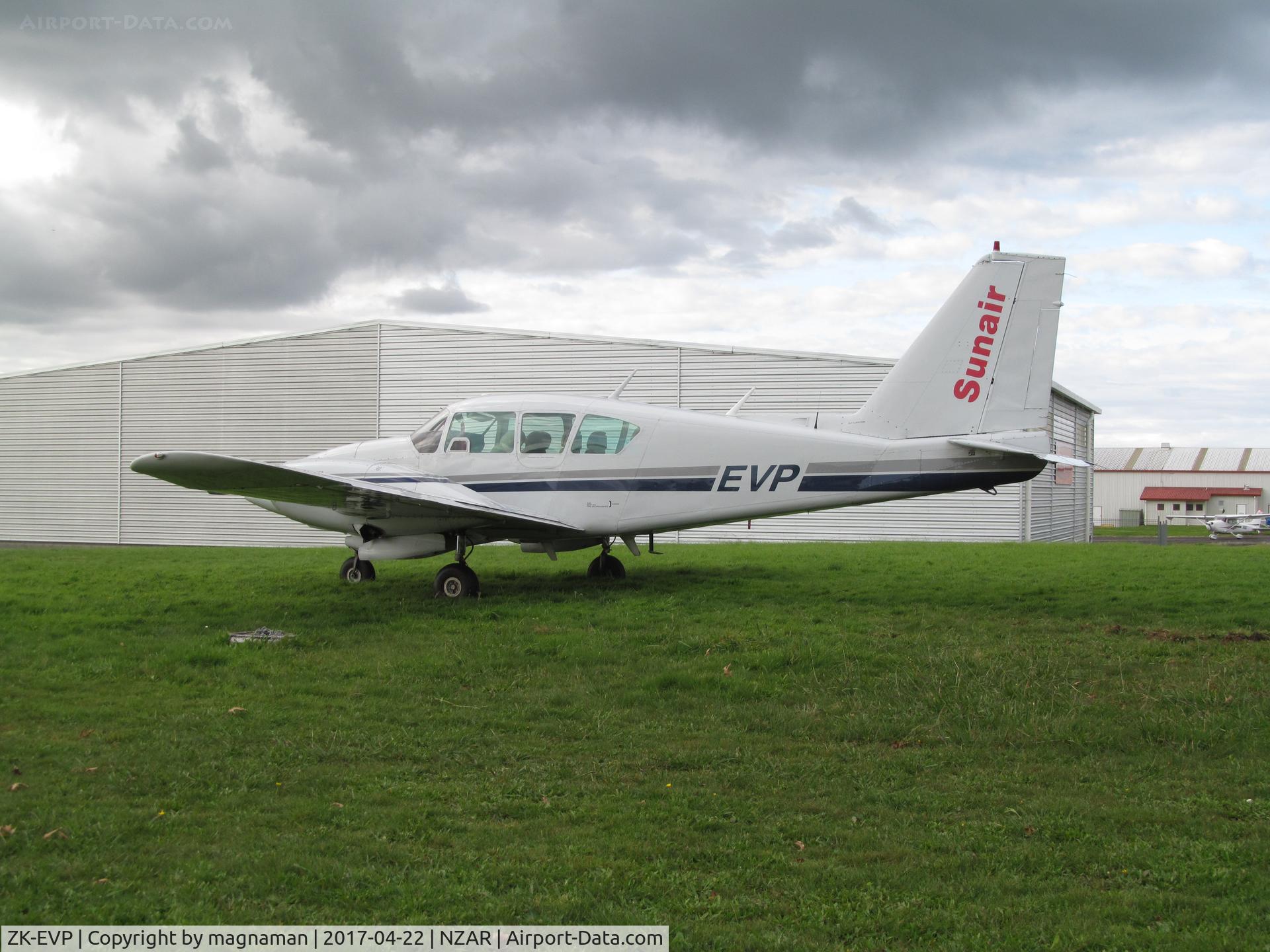 ZK-EVP, Piper PA-23-250 Aztec C/N 27-8054053, ready for next flight to Whakatane