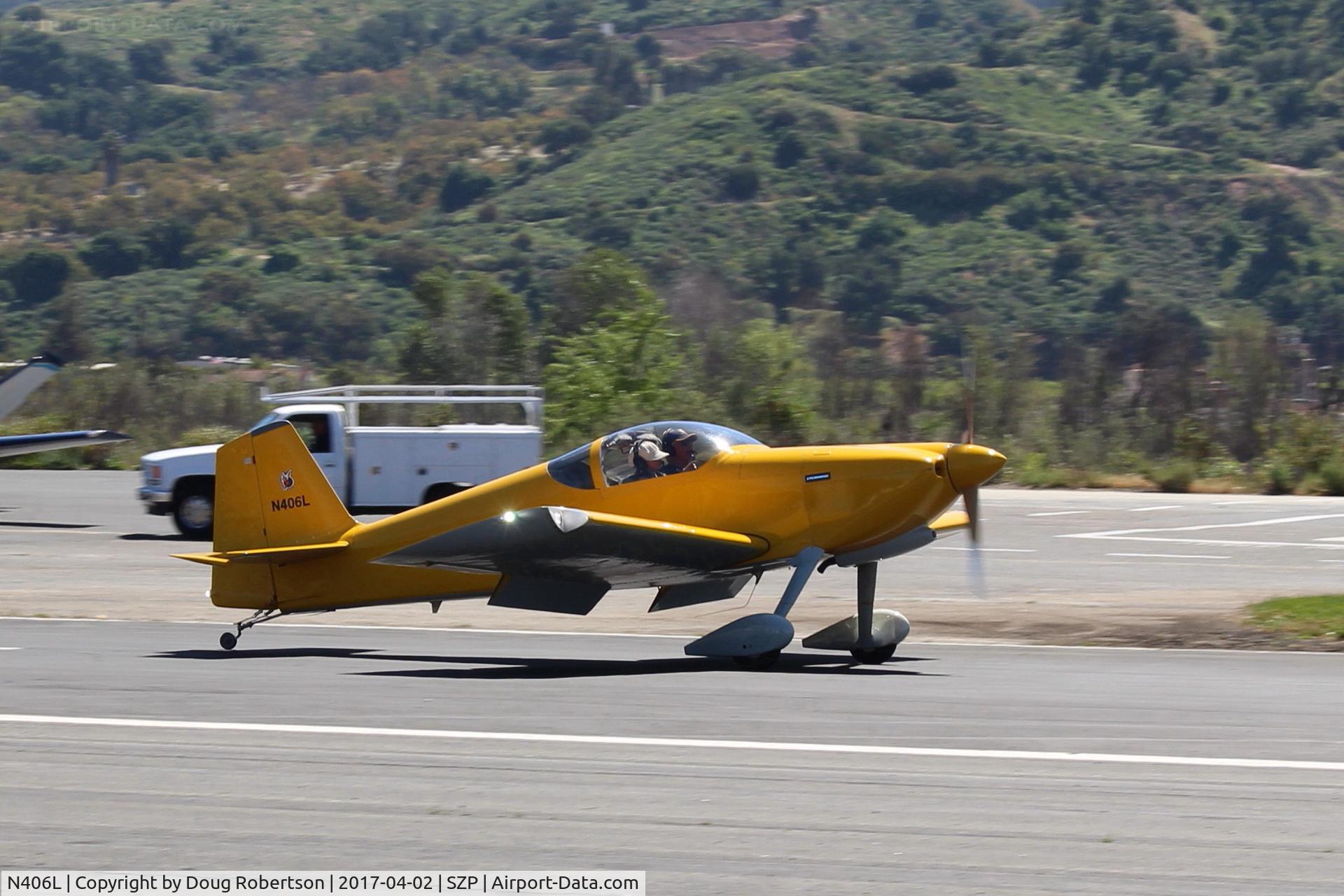 N406L, 2008 Vans RV-6 C/N 936, Provo PROVO 6, Lycoming O-320 160 Hp, landing roll Rwy 22, Young Eagles flight