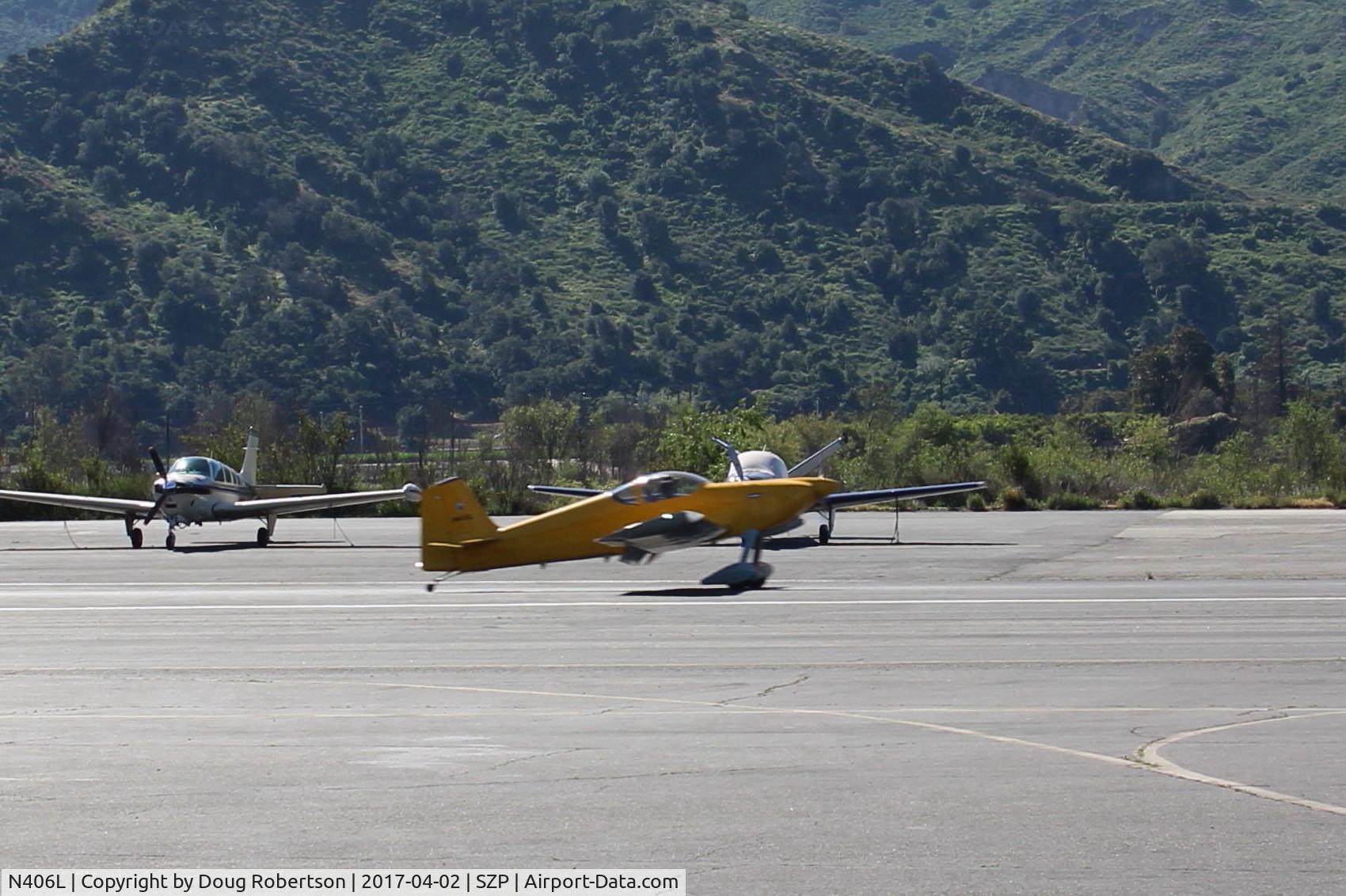 N406L, 2008 Vans RV-6 C/N 936, Provo PROVO 6, Lycoming O-320 160 Hp, landing roll Rwy 22, Young Eagles flight