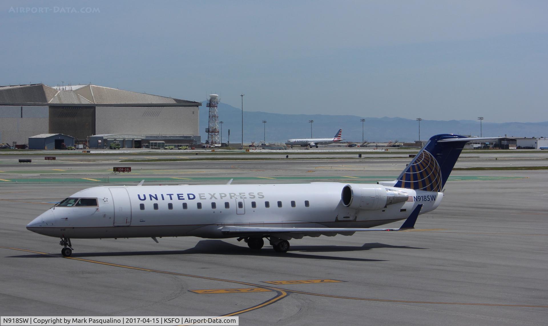 N918SW, 2002 Bombardier CRJ-200LR (CL-600-2B19) C/N 7645, CL-600-2B19