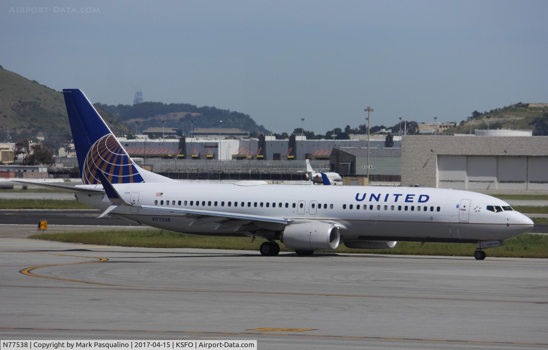 N77538, 2016 Boeing 737-824 C/N 63694, Boeing 737-800