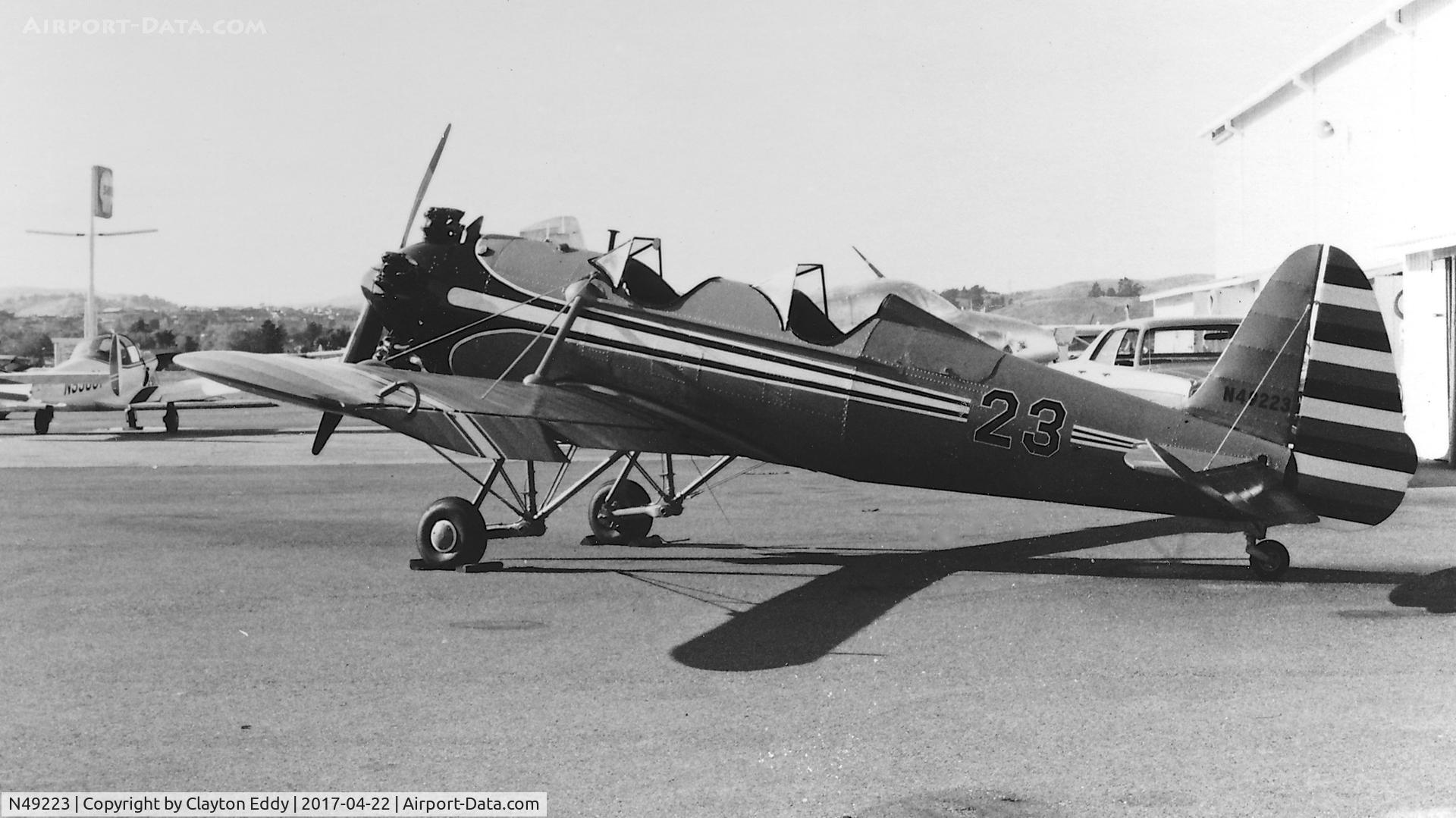 N49223, 1941 Ryan Aeronautical ST3KR C/N 1014, Buchanan Field Concord Airport 1960's