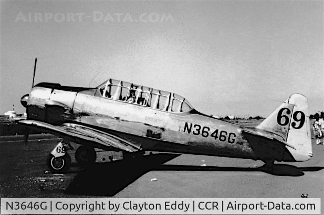N3646G, 1946 North American AT-6 C/N AJ-688, Buchanan Field Concord California 1971