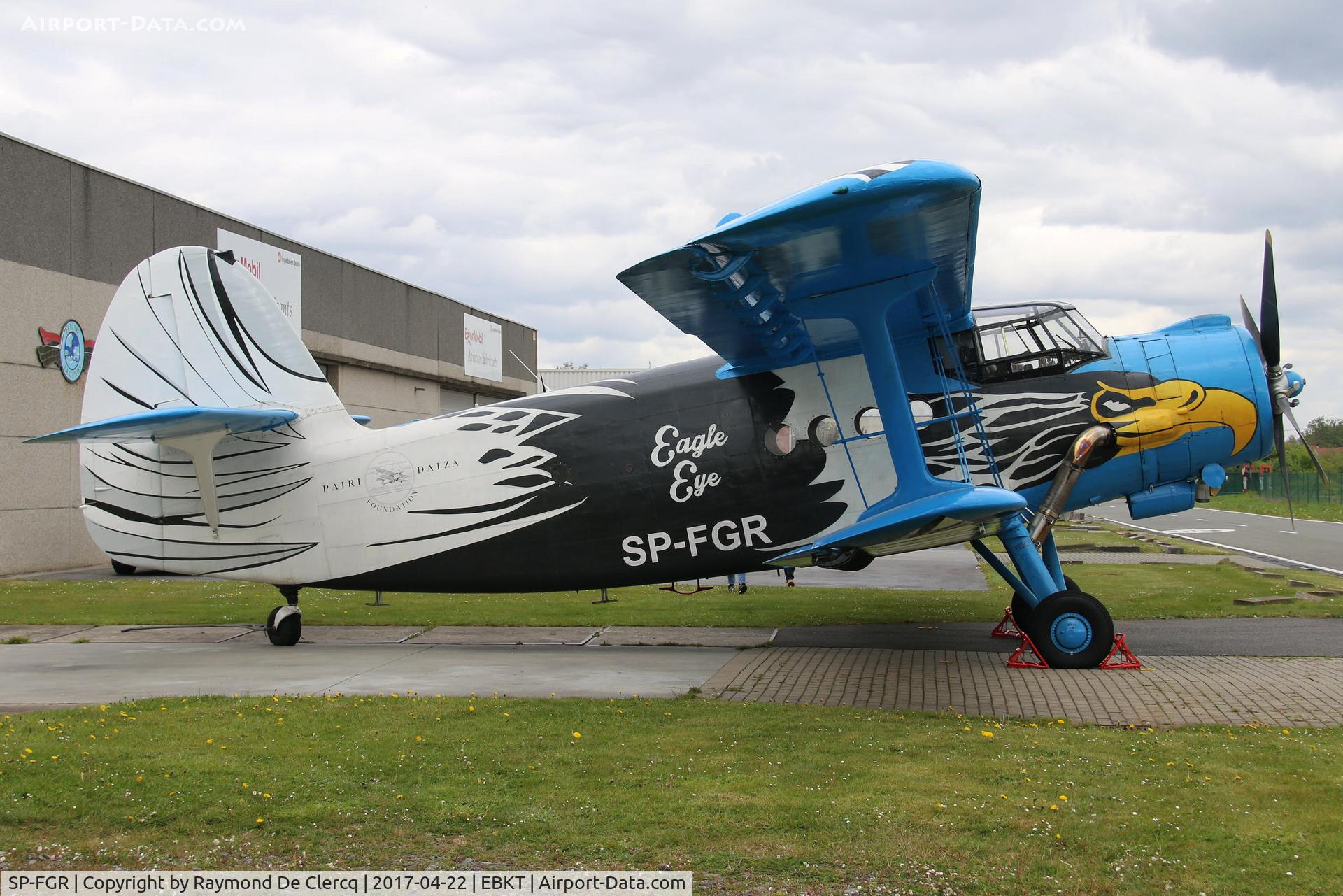 SP-FGR, 1984 Antonov An-2R C/N 1G206-49, An-2R  at Wevelgem.  Ex LY-AUP,ex Lith.A.F.  02 blue.