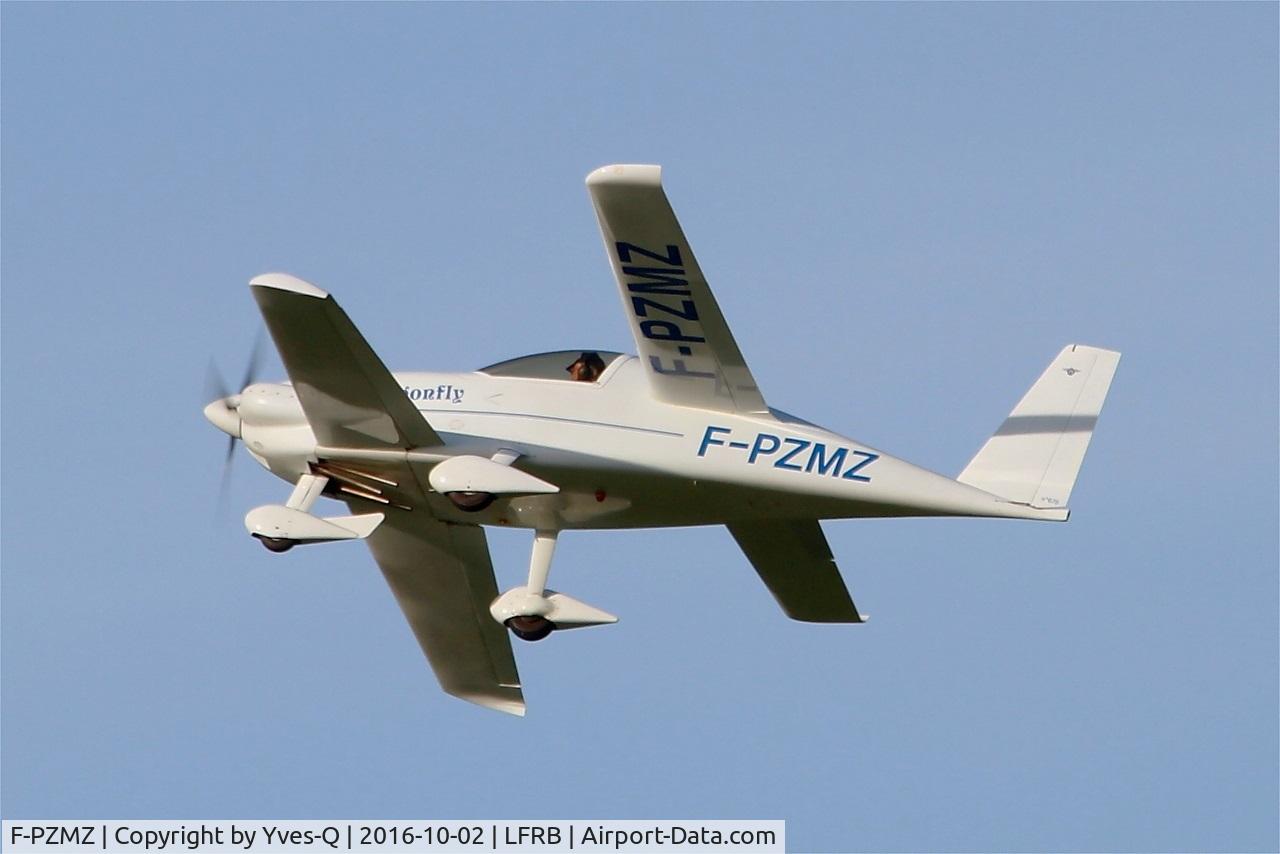 F-PZMZ, 1989 Viking Dragonfly Mark III C/N 678, Viking MK-3 Dragonfly, Take off rwy 25L, Brest-Bretagne airport (LFRB-BES)