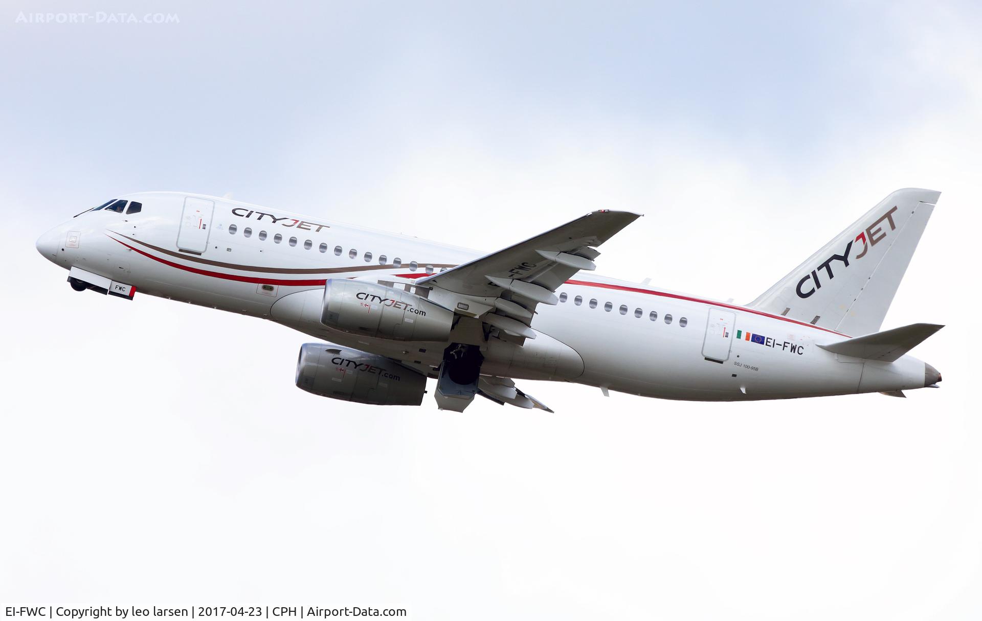 EI-FWC, 2016 Sukhoi SuperJet 100-95B C/N 95111, Copenhagen 23.4.2017