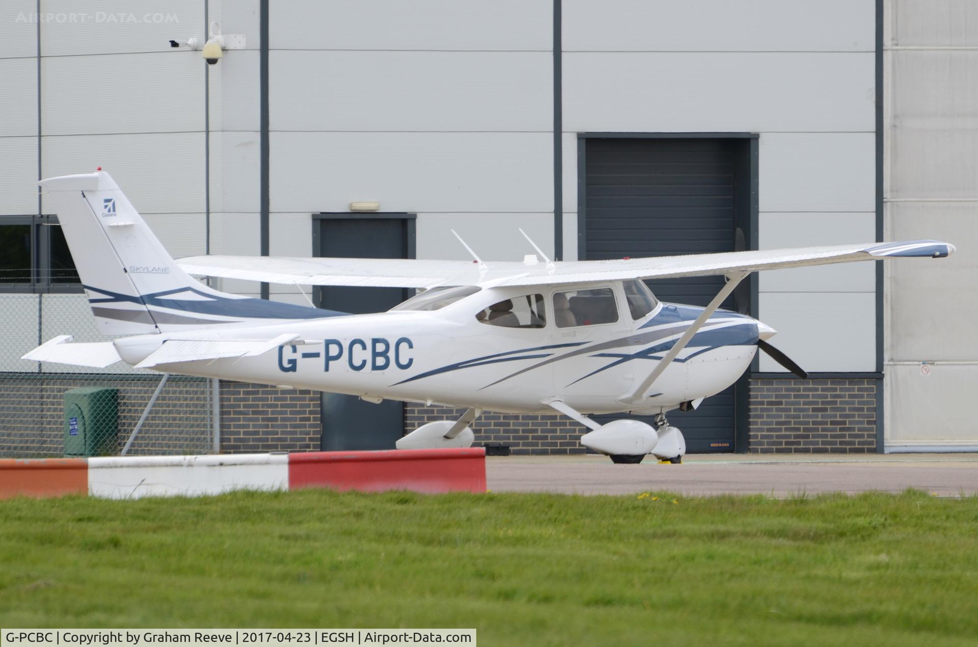 G-PCBC, 2007 Cessna 182T Skylane C/N 18281946, Parked at Norwich.