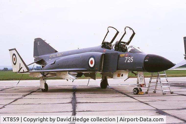 XT859, 1968 McDonnell Douglas Phantom FG1 C/N 2279, taken at Yeovilton UK in September 1968
