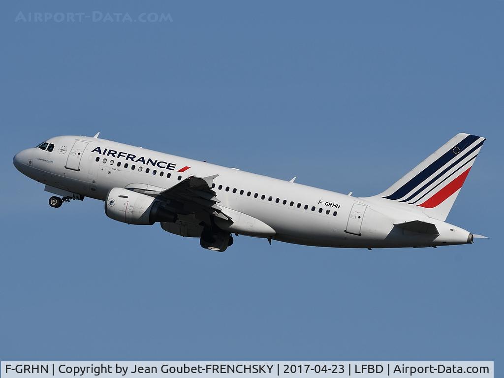 F-GRHN, 2000 Airbus A319-111 C/N 1267, HOP A54027 to Lyon