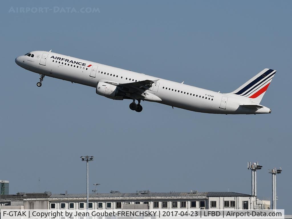 F-GTAK, 2001 Airbus A321-211 C/N 1658, AF7637 to Paris CDG