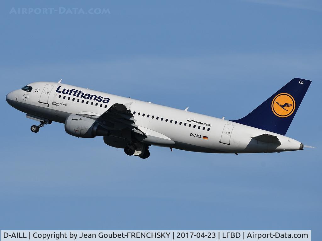 D-AILL, 1997 Airbus A319-114 C/N 689, LH1085 take off runway 05 to Frankfurt (FRA)