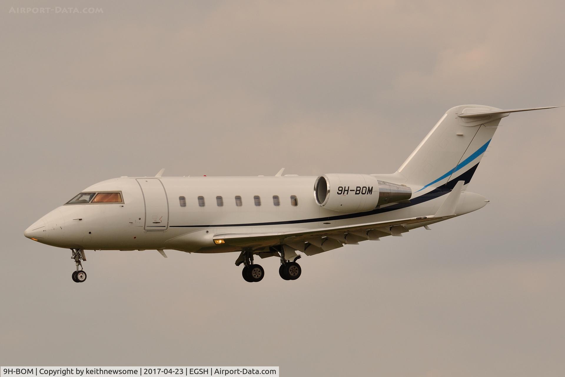 9H-BOM, 2009 Bombardier Challenger 605 (CL-600-2B16) C/N 5785, Return Visitor.