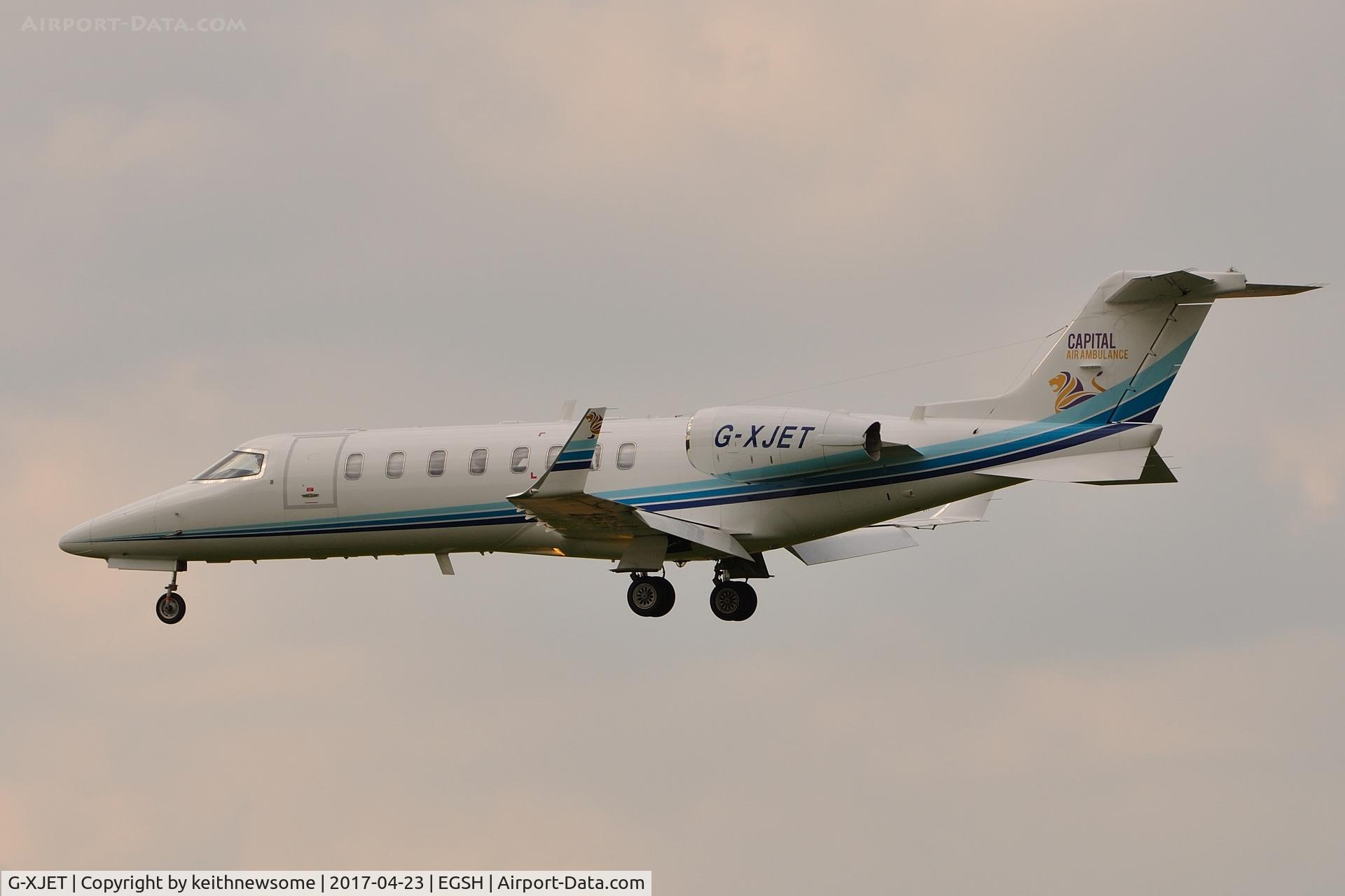 G-XJET, 2006 Learjet 45 C/N 45-311, With new titles and logo.
