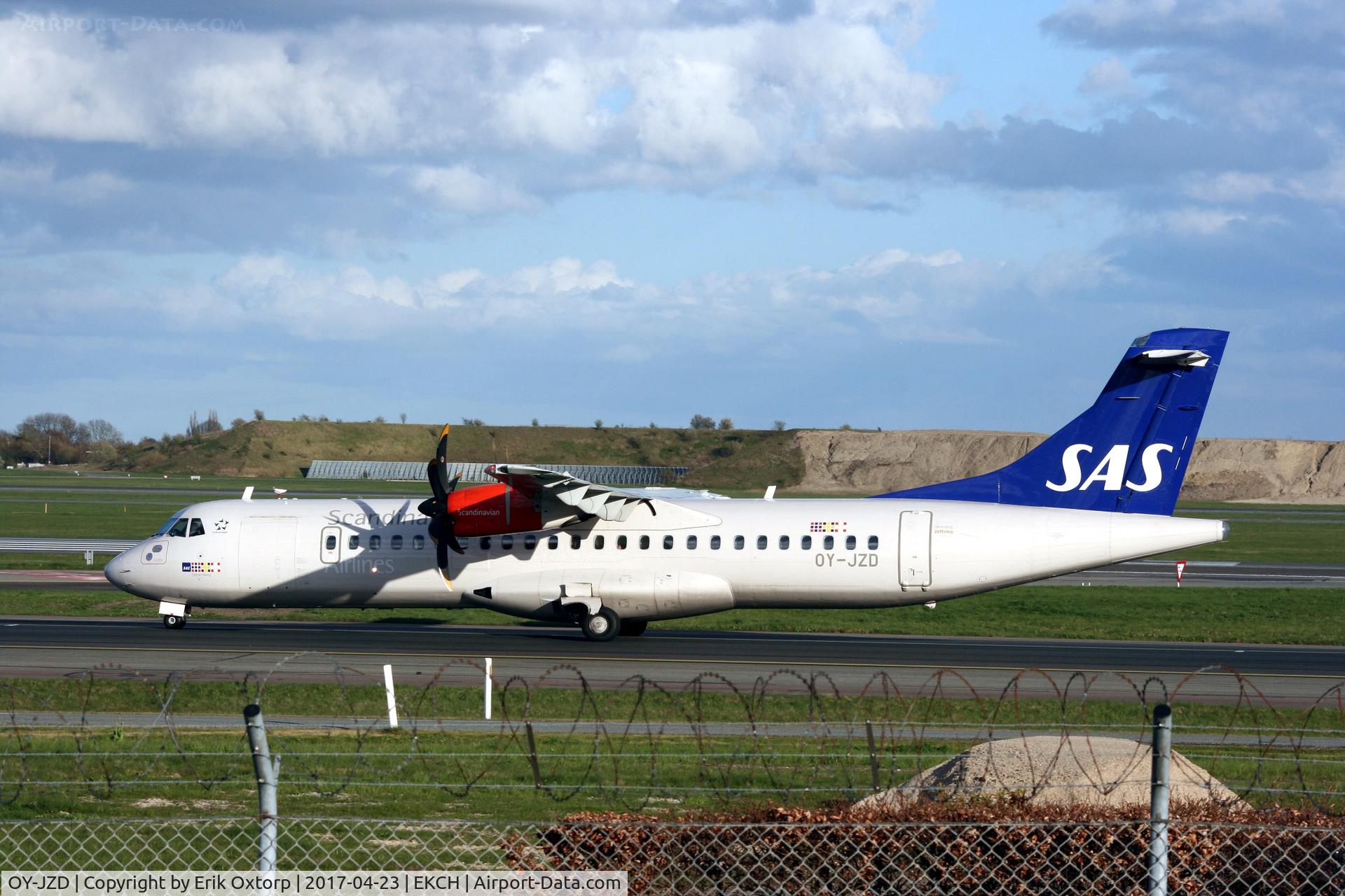 OY-JZD, 2013 ATR 72-600 (72-212A) C/N 1131, OY-JZD just landed rw 04L