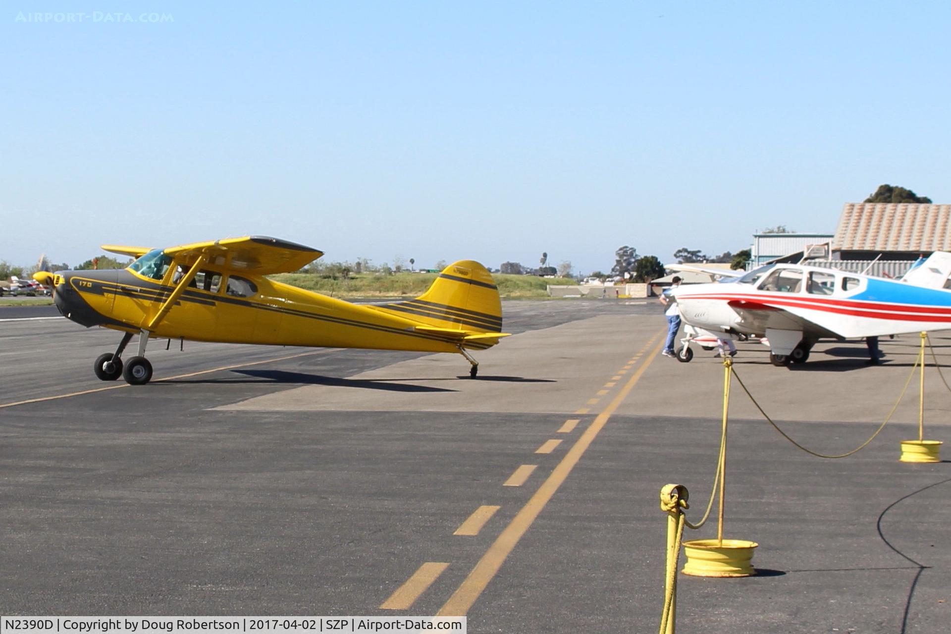 N2390D, 1952 Cessna 170B C/N 20542, 1952 Cessna 170B, Continental C-145 145 Hp, spotting the aircraft