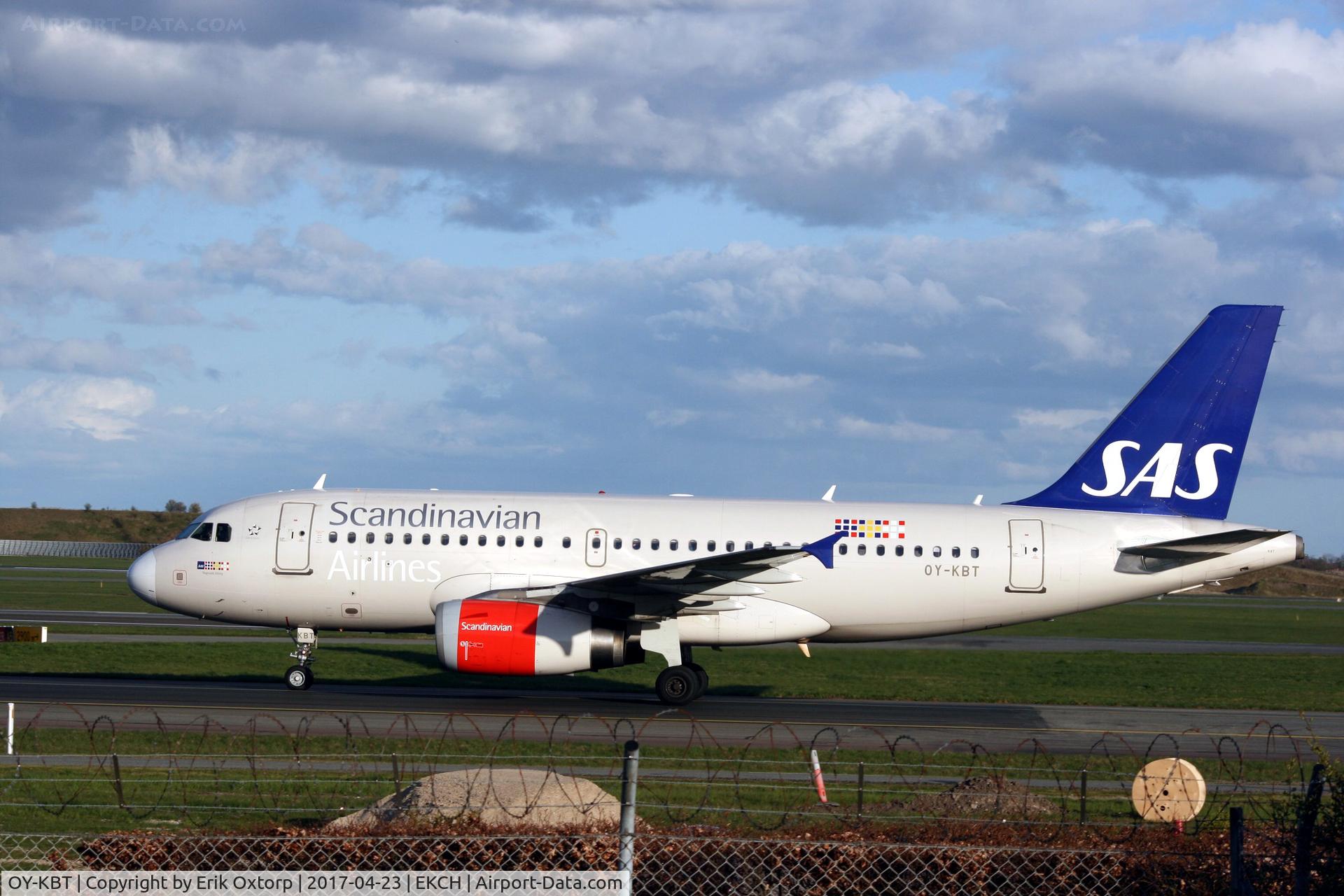 OY-KBT, 2007 Airbus A319-131 C/N 3292, OY-KBT just arrived rw 04L