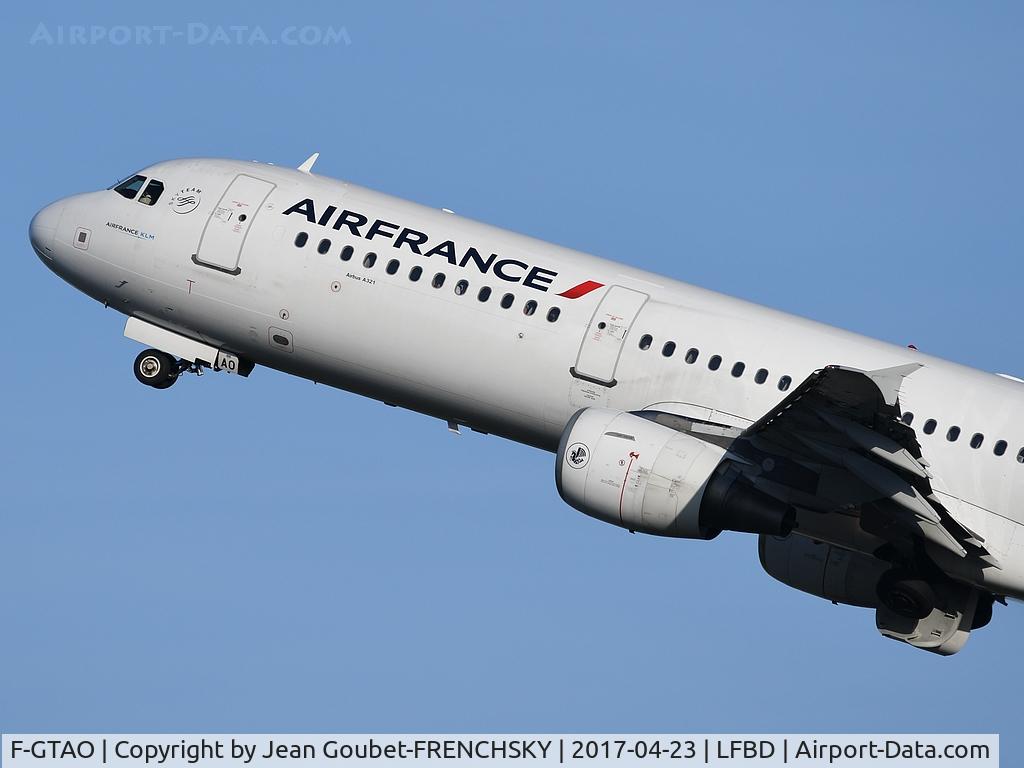F-GTAO, 2007 Airbus A321-211 C/N 3098, AF6275 to Paris Orly ouest