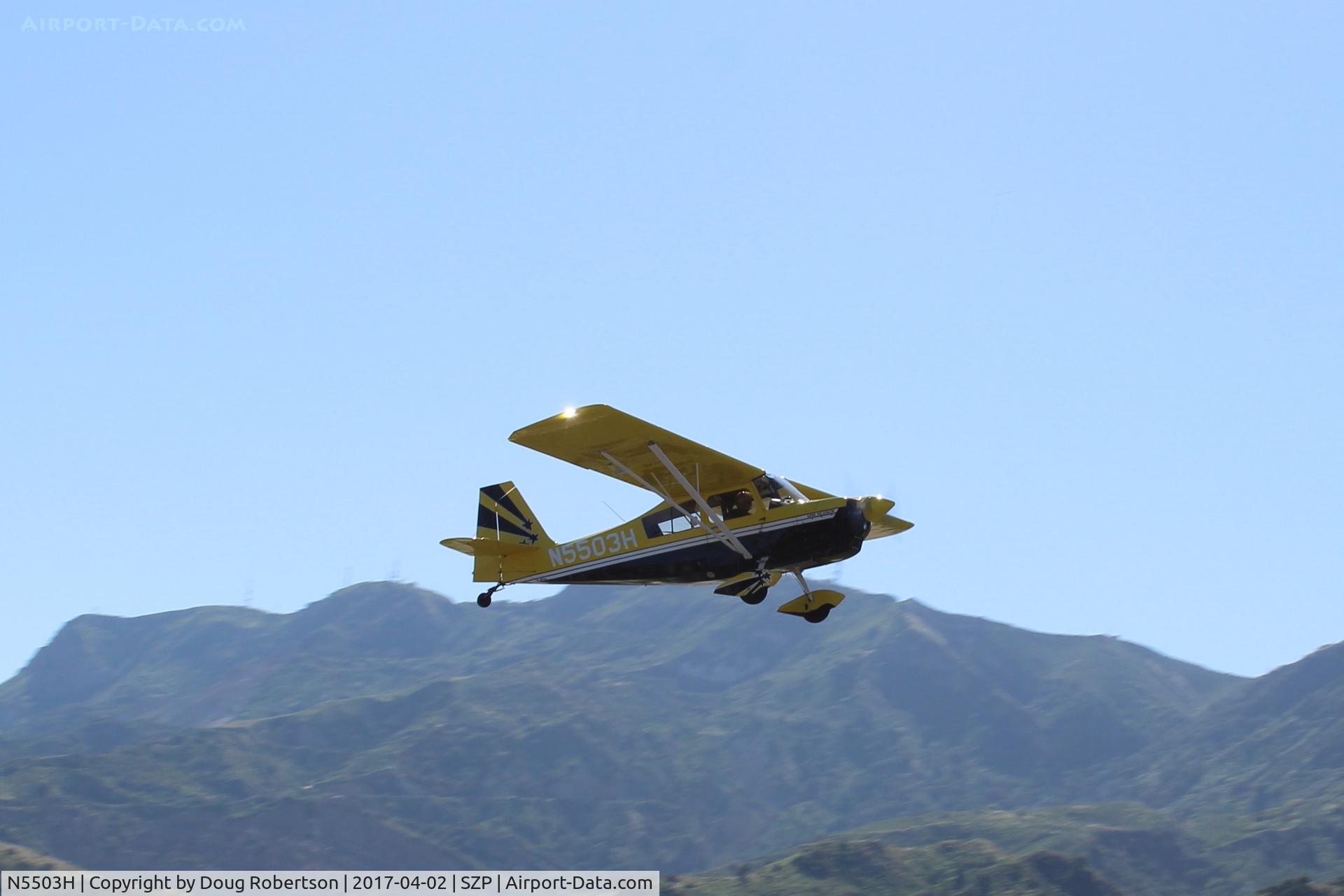 N5503H, 1978 Bellanca 8KCAB Super Decathlon C/N 413-78, 1978 Bellanca 8KCAB SUPER DECATHLON, Lycoming AEIO-360 180 Hp, full inverted systems, takeoff climb Rwy 22