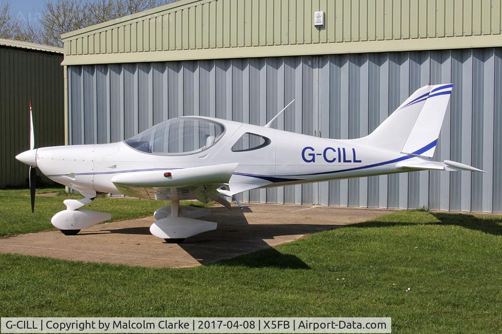 G-CILL, 2014 BRM Aero Bristell NG5 Speed Wing C/N LAA 385-15219, BRM Aero Bristell NG5 Speed Wing, a resident at Fishburn Airfield UK. April 8th 2017.