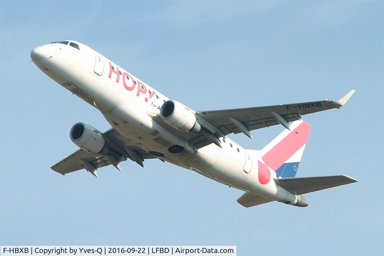 F-HBXB, 2008 Embraer 170LR (ERJ-170-100LR) C/N 17000250, Embraer ERJ-170ST, Take off rwy 23, Bordeaux Mérignac airport (LFBD-BOD)