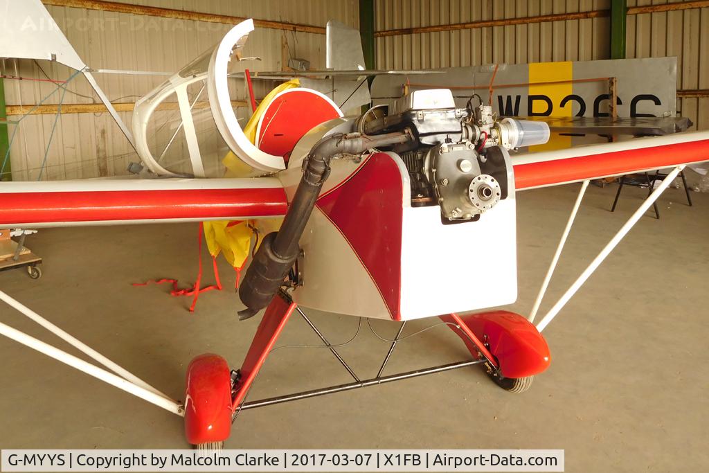 G-MYYS, 1995 Team Mini-Max C/N PFA 186-11989, Team Mini-Max, a Fishburn Airfield resident. March 7th 2017.