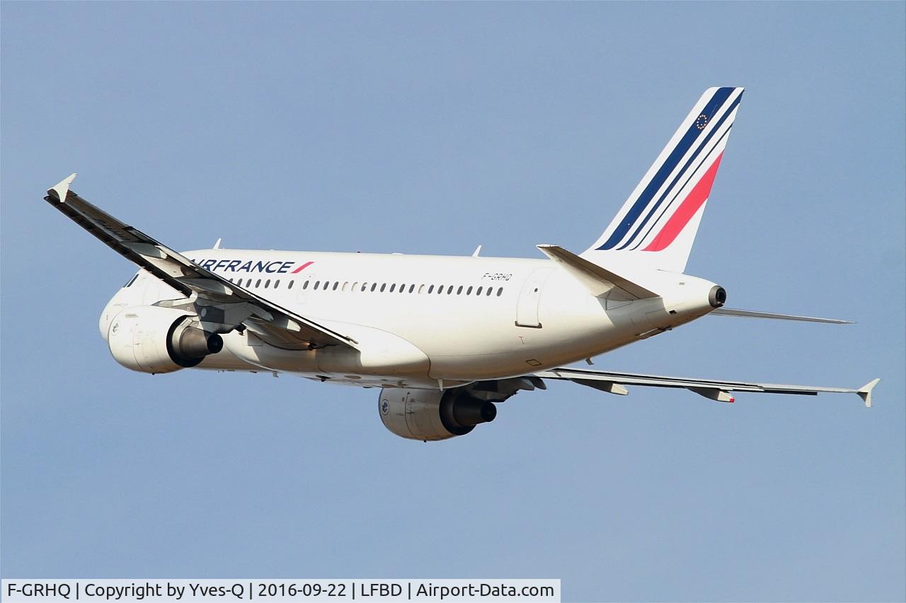 F-GRHQ, 2000 Airbus A319-111 C/N 1404, Airbus A319-111, Take off rwy 23, Bordeaux Mérignac airport (LFBD-BOD)