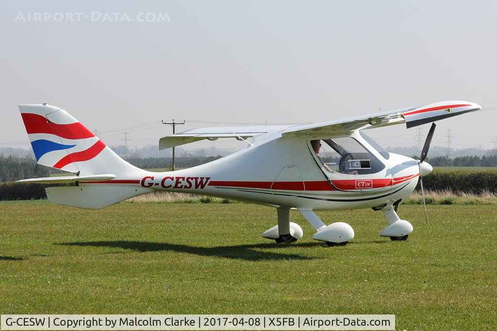 G-CESW, 2007 Flight Design CTSW C/N 8296, Flight Design CTSW, Fishburn Airfield UK. April 8th 2017