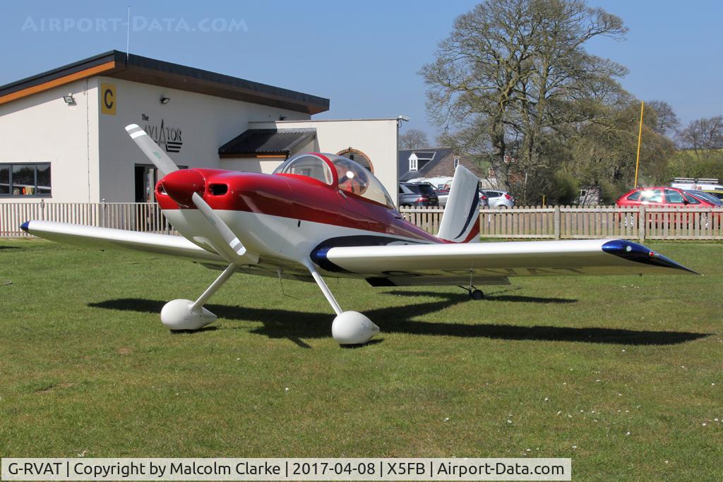 G-RVAT, 2009 Vans RV-8 C/N LAA 303-14928, Vans RV-8, Fishburn Airfield. April 8th 2017.