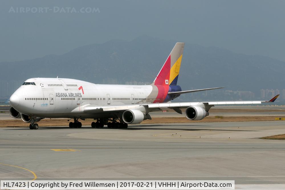 HL7423, 1997 Boeing 747-48EM(F) C/N 27282, ASIANA