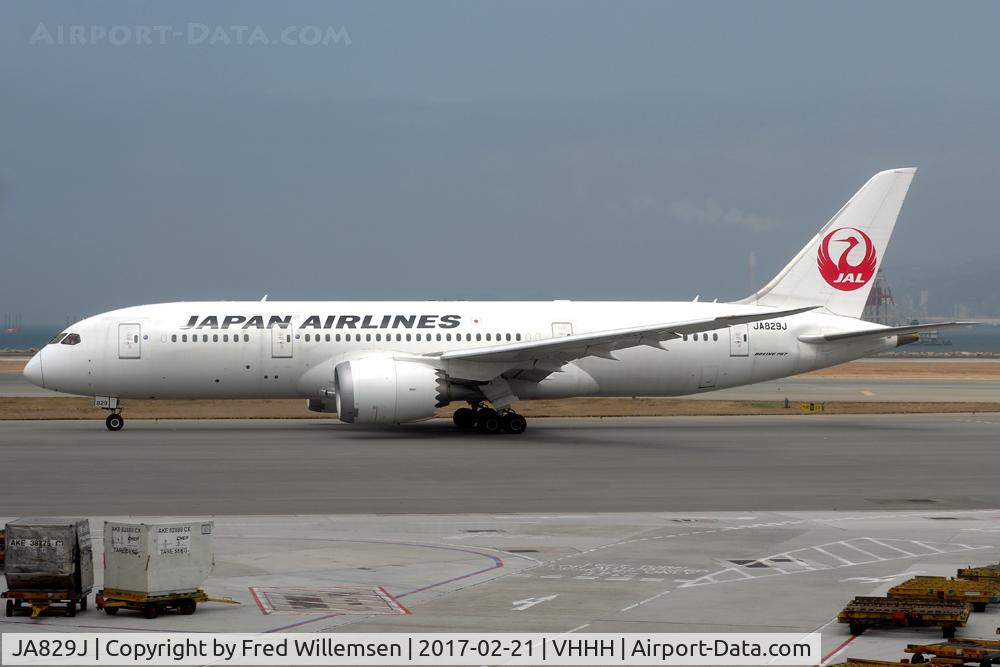 JA829J, 2012 Boeing 787-8 Dreamliner C/N 34839, JAL