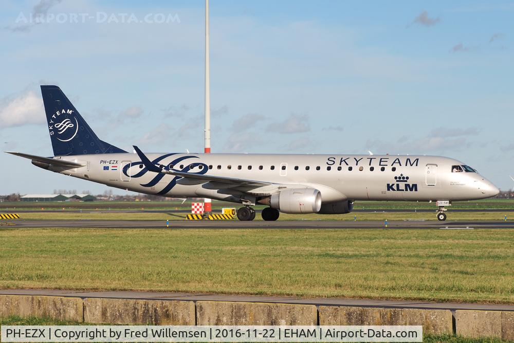 PH-EZX, 2012 Embraer 190LR (ERJ-190-100LR) C/N 19000545, KLMCITYHOPPER/SKYTEAM