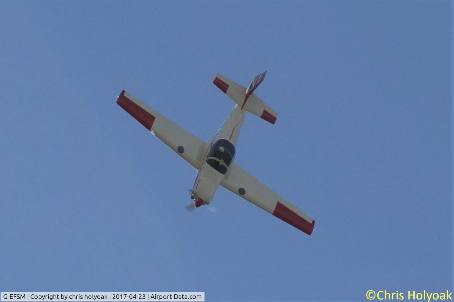 G-EFSM, 1989 Slingsby T-67M-260 Firefly C/N 2072, Flying above my home