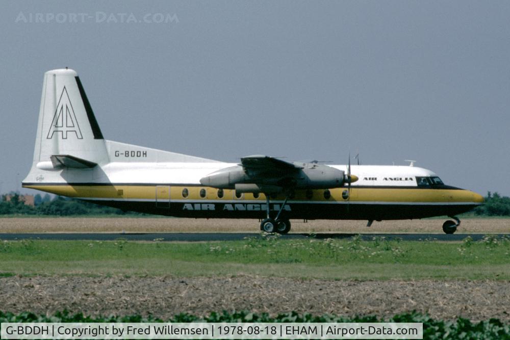 G-BDDH, 1965 Fokker F-27-200 Friendship C/N 10289, AIR ANGLIA