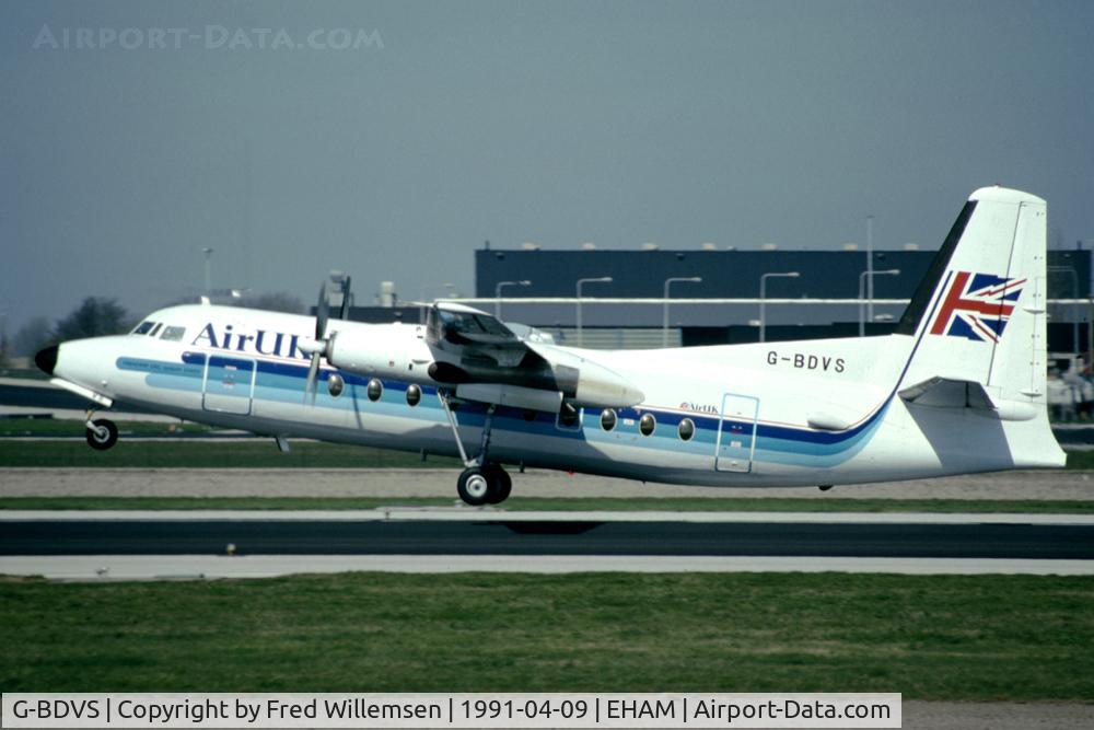 G-BDVS, 1963 Fokker F-27-200 Friendship C/N 10232, AIRUK