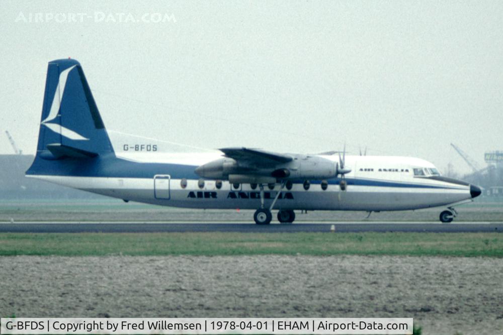 G-BFDS, 1965 Fokker F.27-400 Friendship C/N 10270, AIR ANGLIA