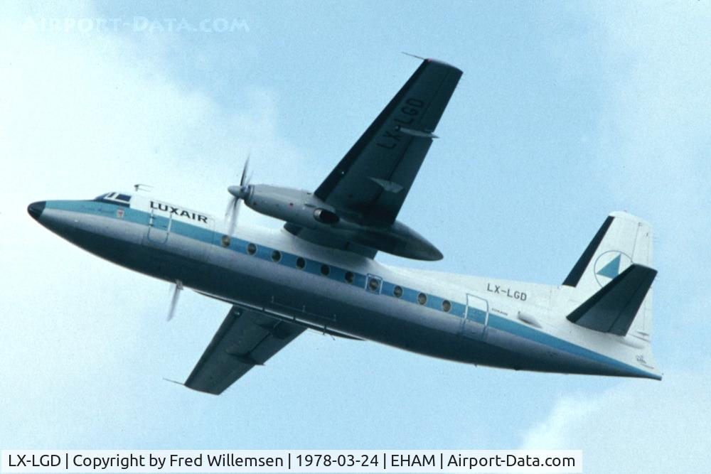 LX-LGD, 1967 Fokker F.27-600 Friendship C/N 10338, LUXAIR