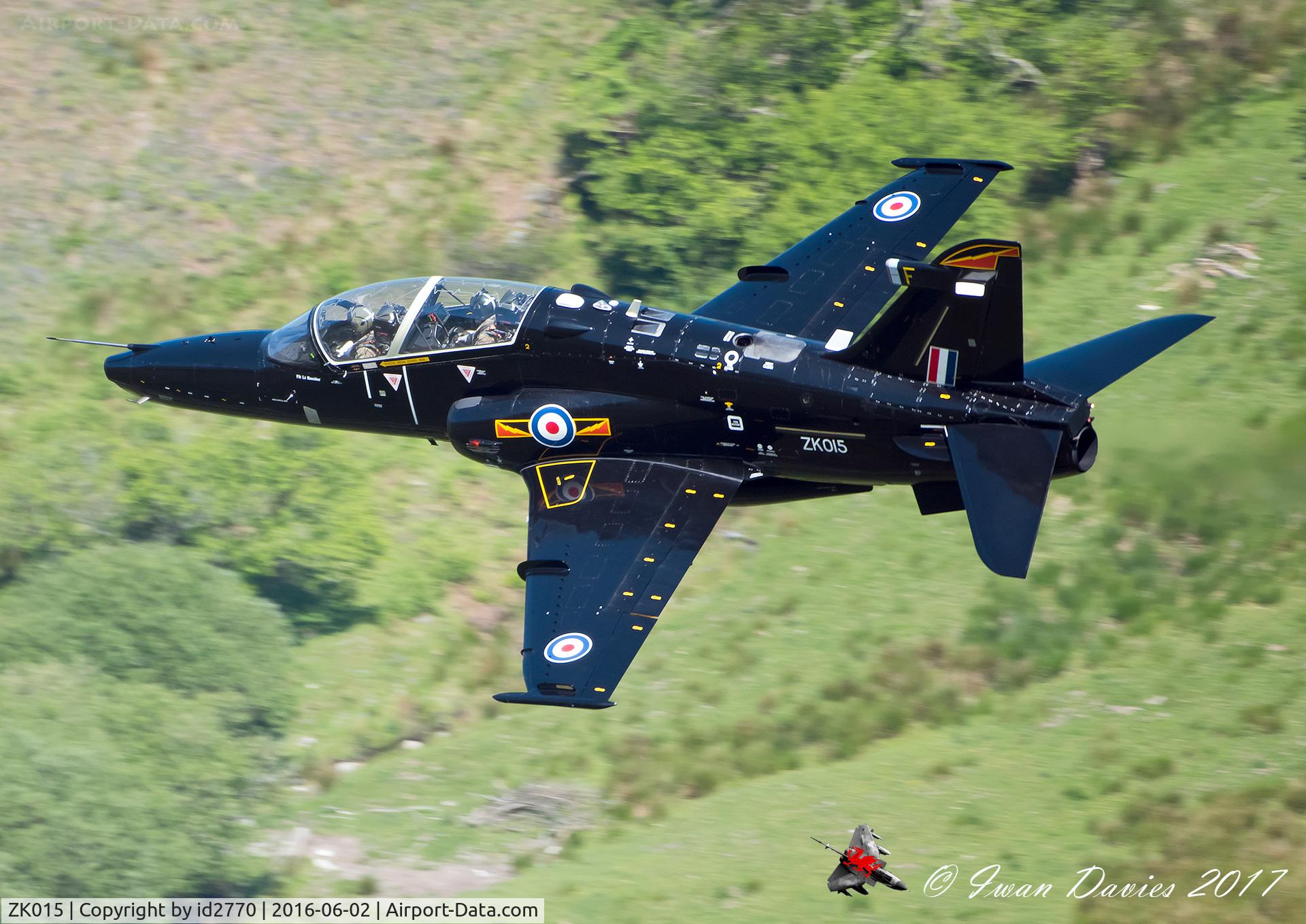 ZK015, 2008 British Aerospace Hawk T2 C/N RT006/1244, ZK015 passing Bluebell Hill, Mach Loop