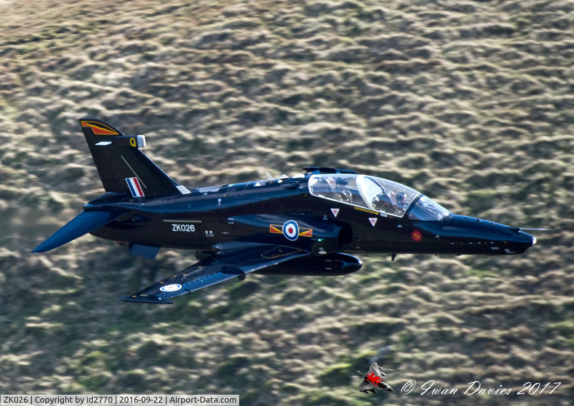 ZK026, 2009 British Aerospace Hawk T2 C/N RT017/1255, ZK026 entering the Mach Loop from the North