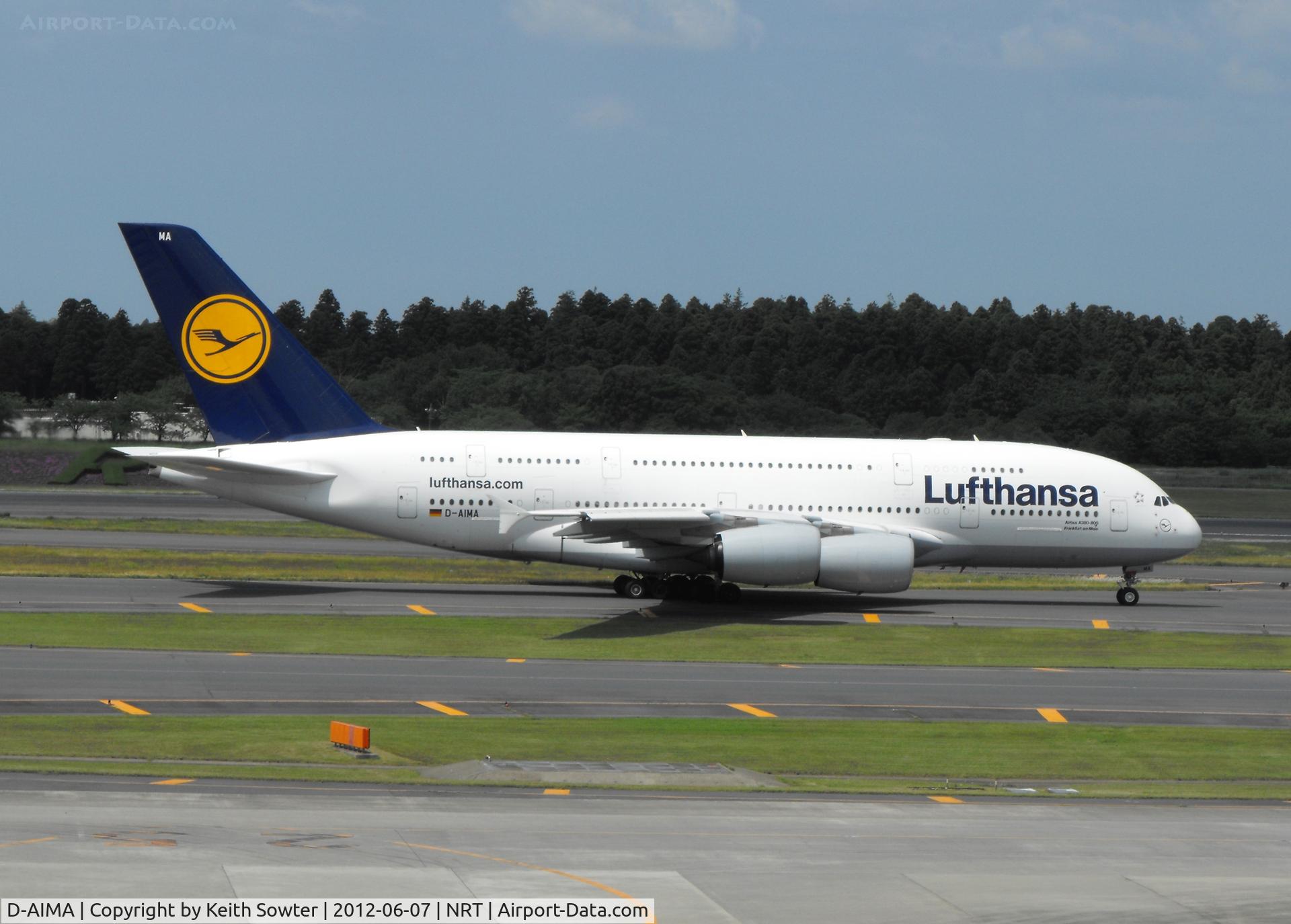 D-AIMA, 2010 Airbus A380-841 C/N 038, Taxying for Departure