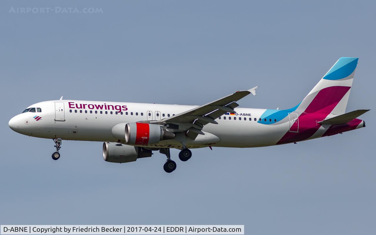 D-ABNE, 2003 Airbus A320-214 C/N 2003, on final RW27