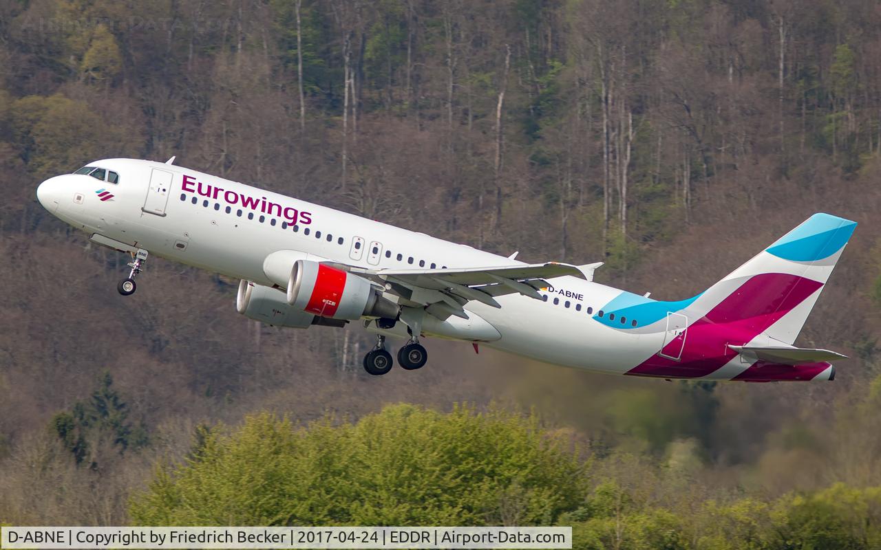 D-ABNE, 2003 Airbus A320-214 C/N 2003, departure to Palma via RW27