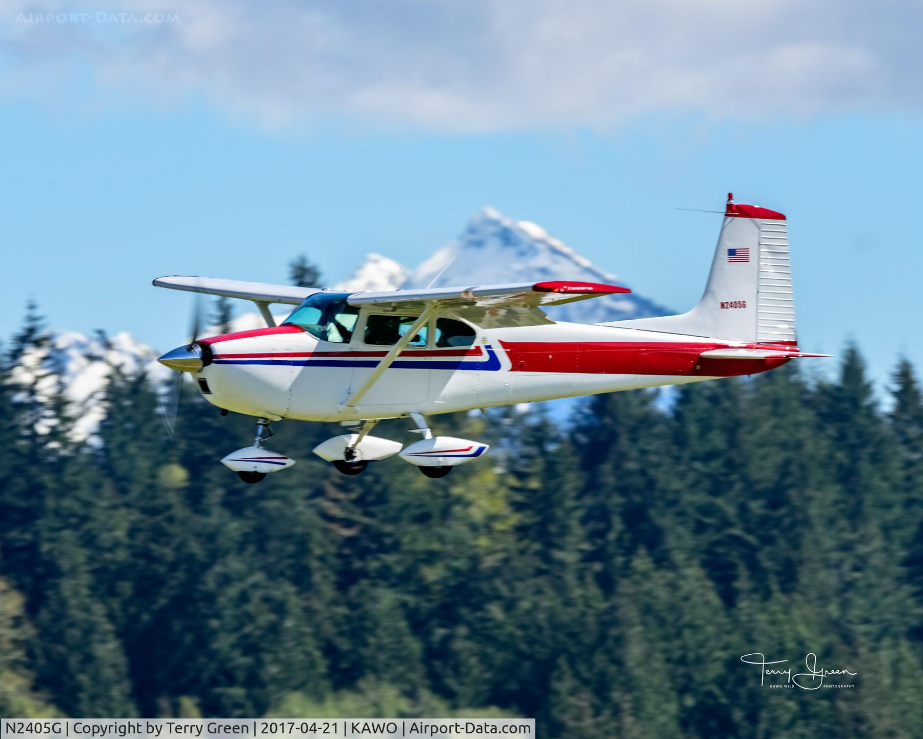 N2405G, 1959 Cessna 182B Skylane C/N 51705, KAWO