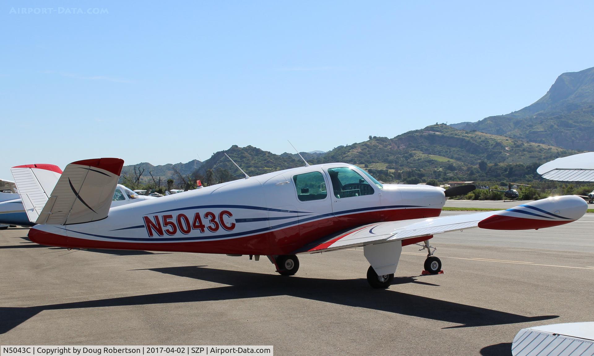 N5043C, 1950 Beech B35 Bonanza C/N D-2305, 1950 Beech B35 BONANZA, Continental E225 upgrade