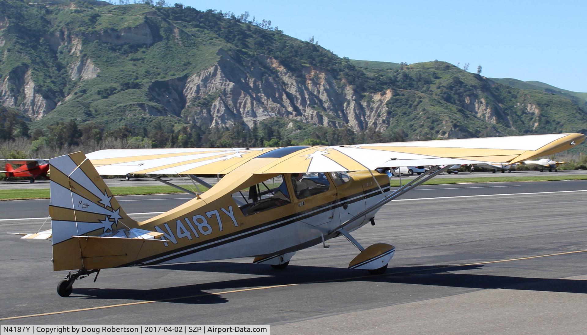 N4187Y, 1977 Bellanca 8KCAB Super Decathlon Decathlon C/N 289-77, 1977 Bellanca 8KCAB SUPER DECATHLON, Lycoming AEIO-360 180 Hp, full inverted systems, taxi