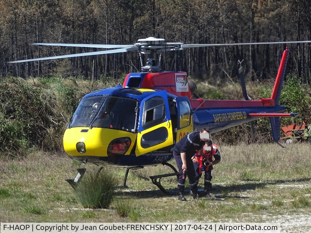 F-HAOP, Aerospatiale AS-350B-2 Ecureuil C/N 2557, Cissac forest fire